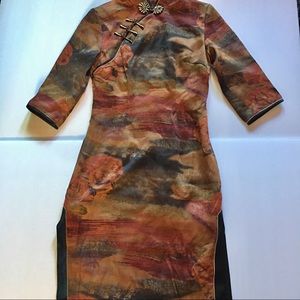 Autumn/Fall Themed Cheongsam Dress